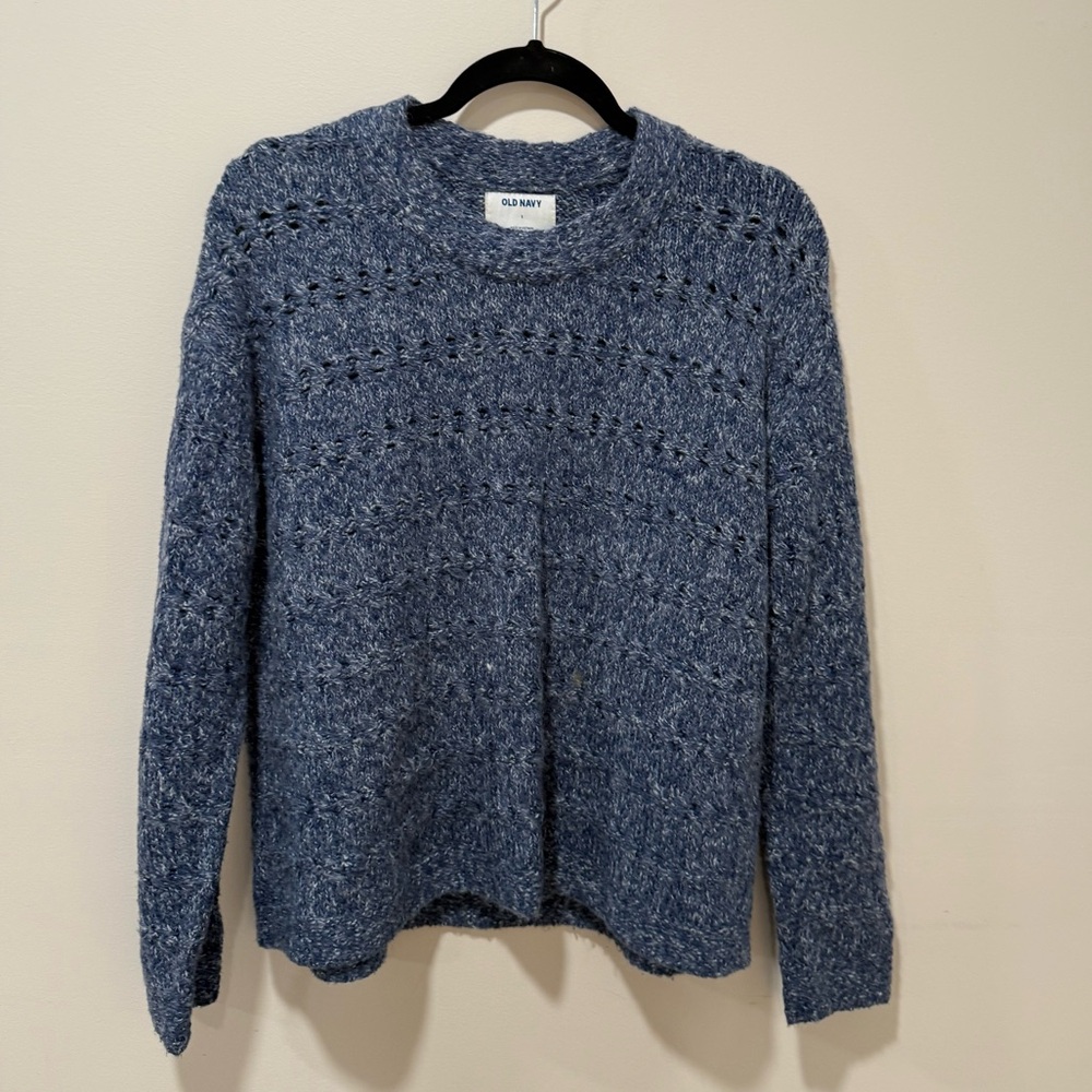 Old Navy Heathered Blue Women's Sweater